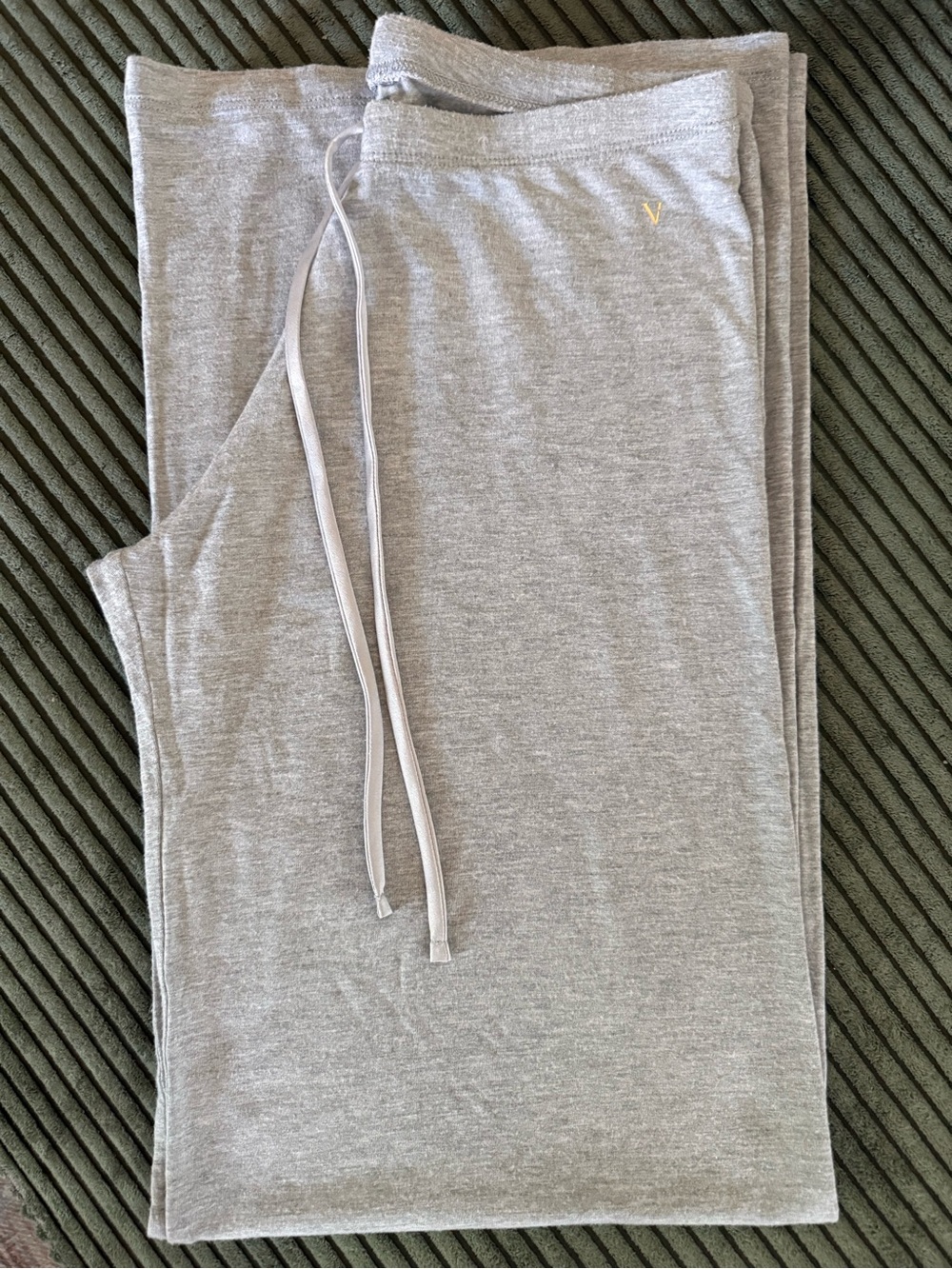 Victoria's Secret wide-leg lounge pants in a heather gray | Modal